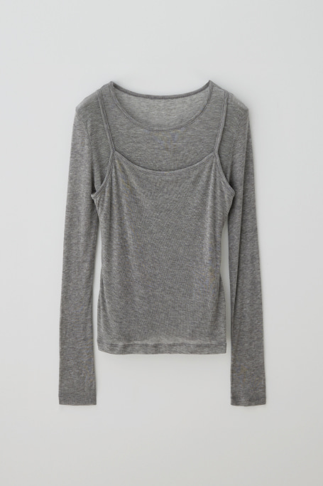 (5th re-stock) t/t Long sleeve 2way top