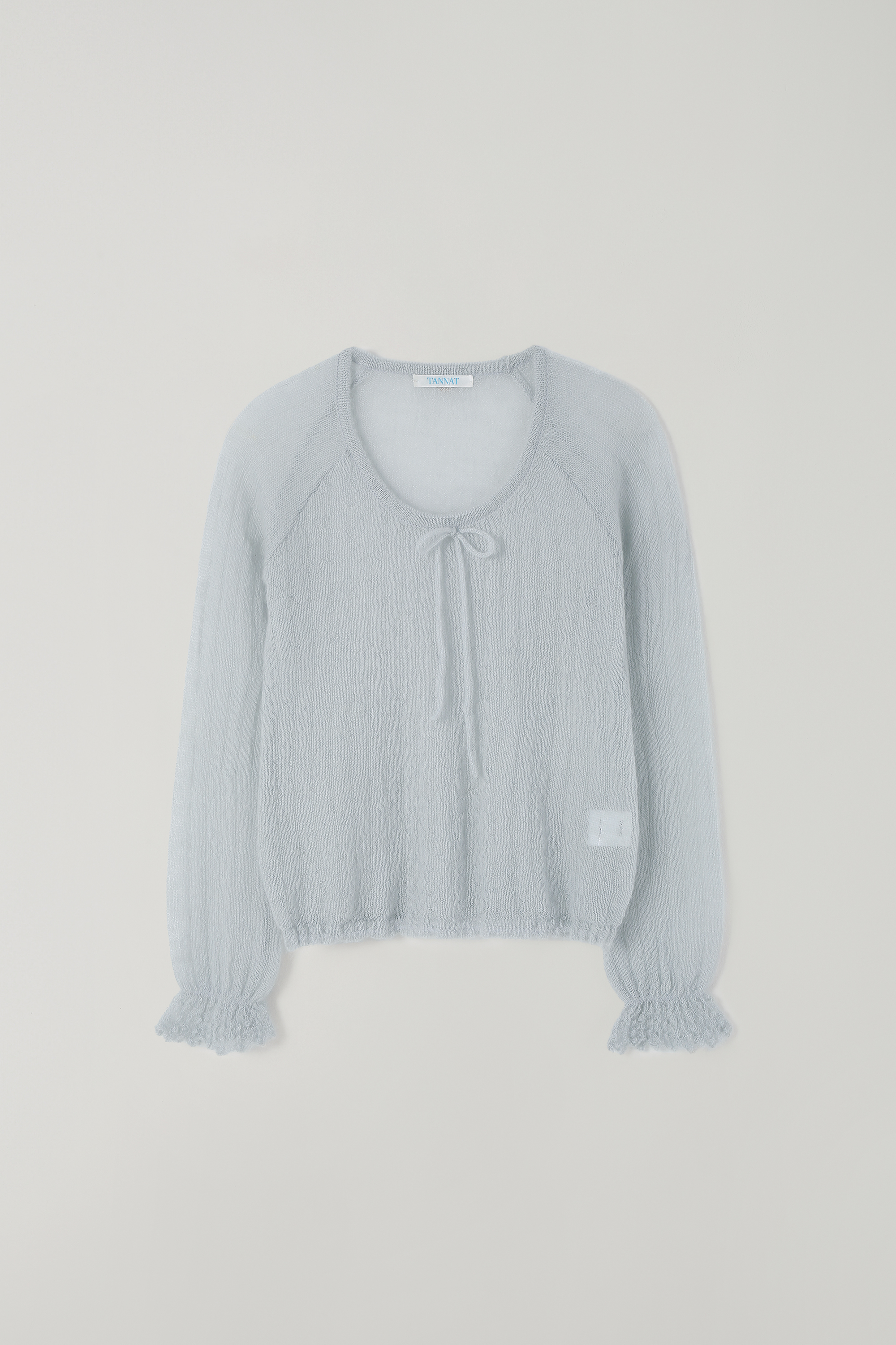 T/T Mohair lace knit (blue gray)