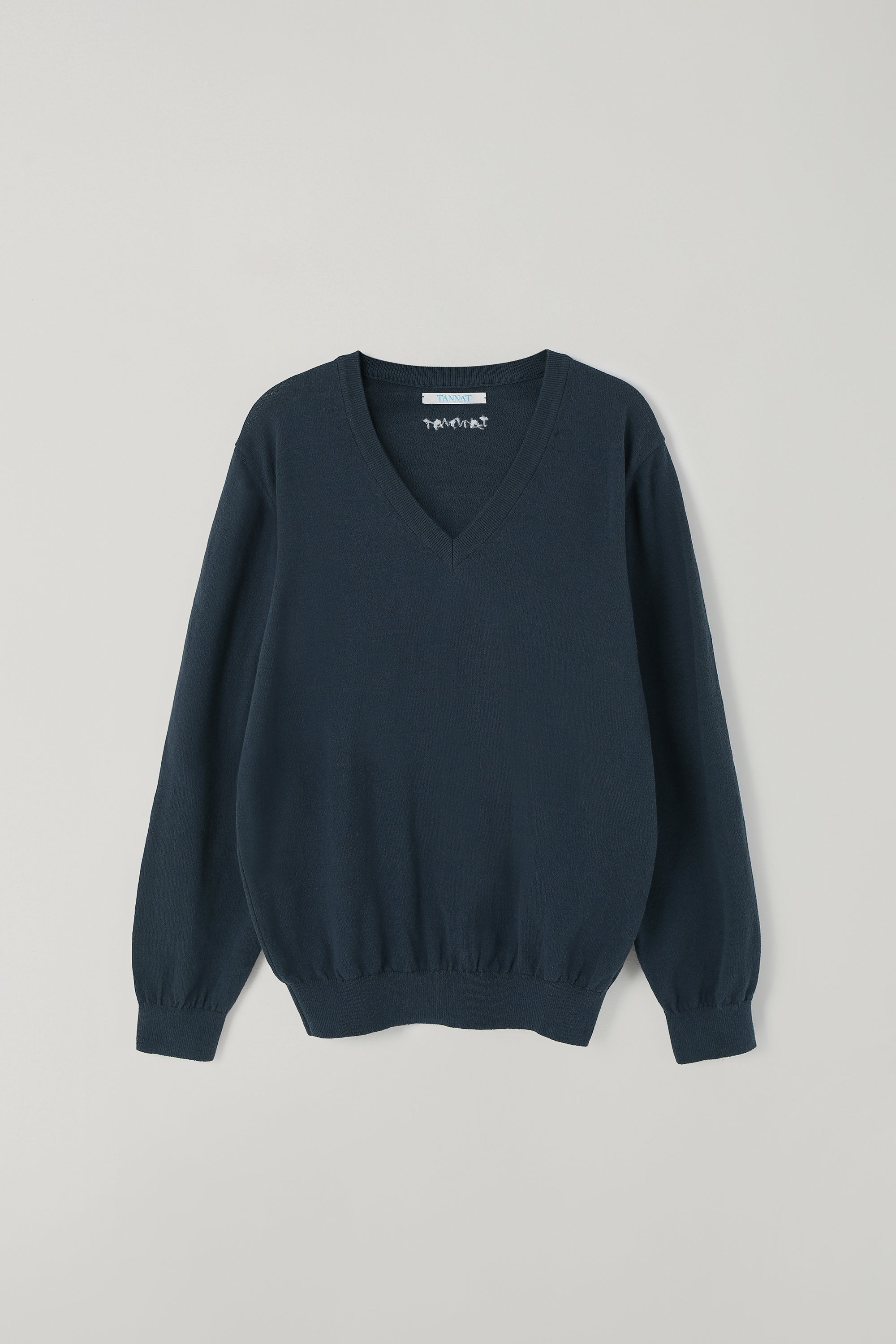 (2nd re-stock) T/T V-neck knit pullover (navy)