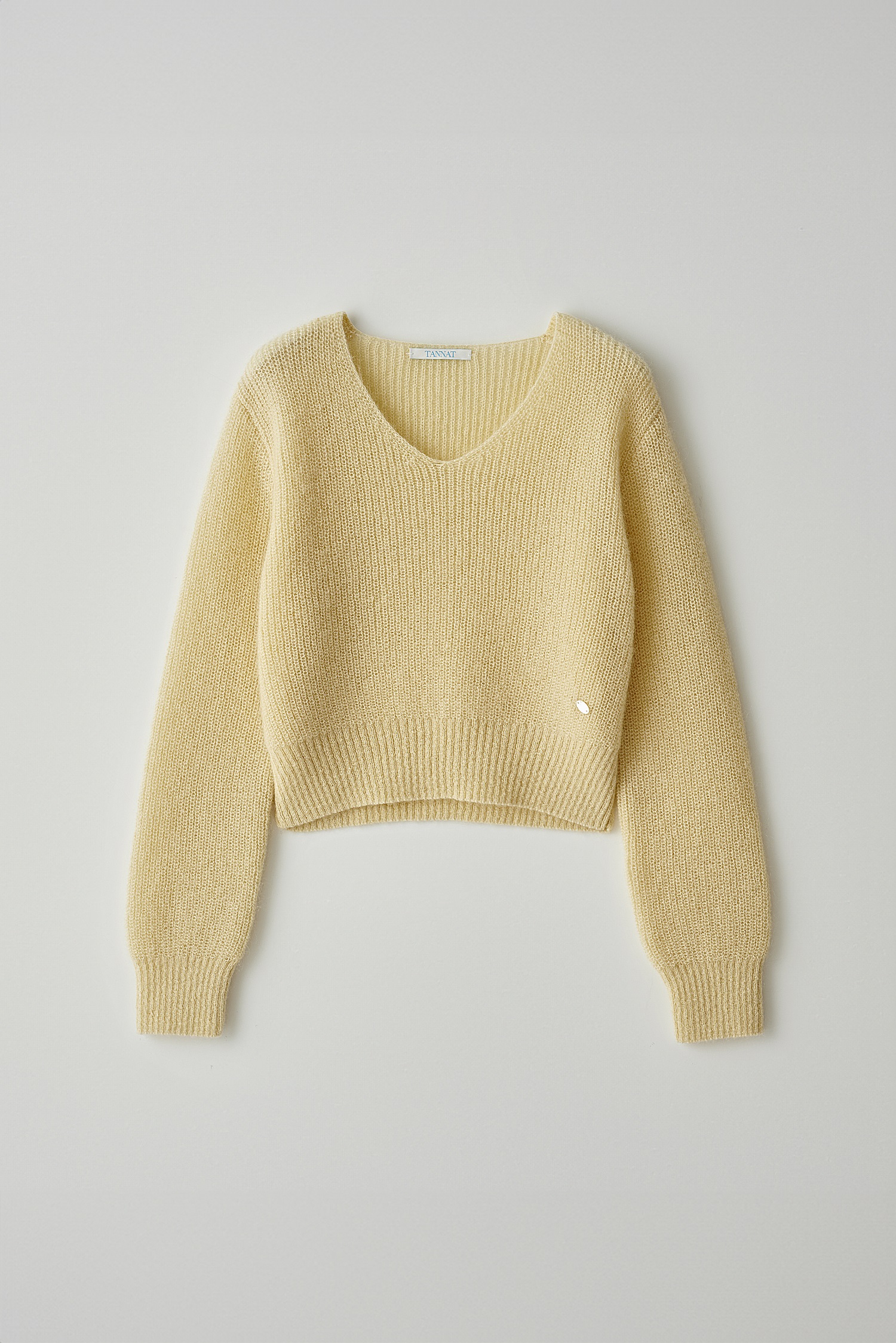 (3rd re-stock) T/T V-neck kid mohair knit