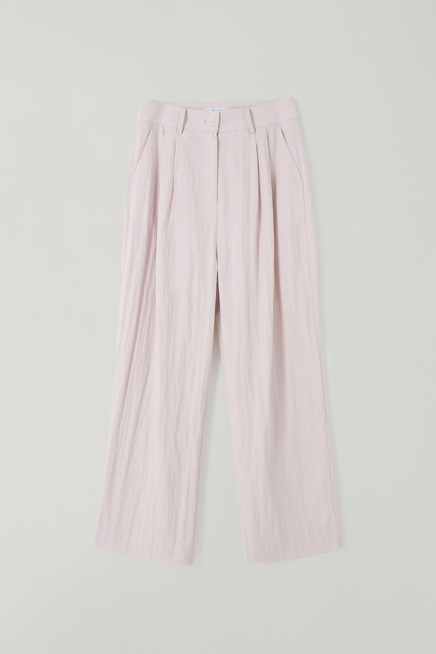 (4th re-stock) T/T Pin-tuck wide pants (lavender)