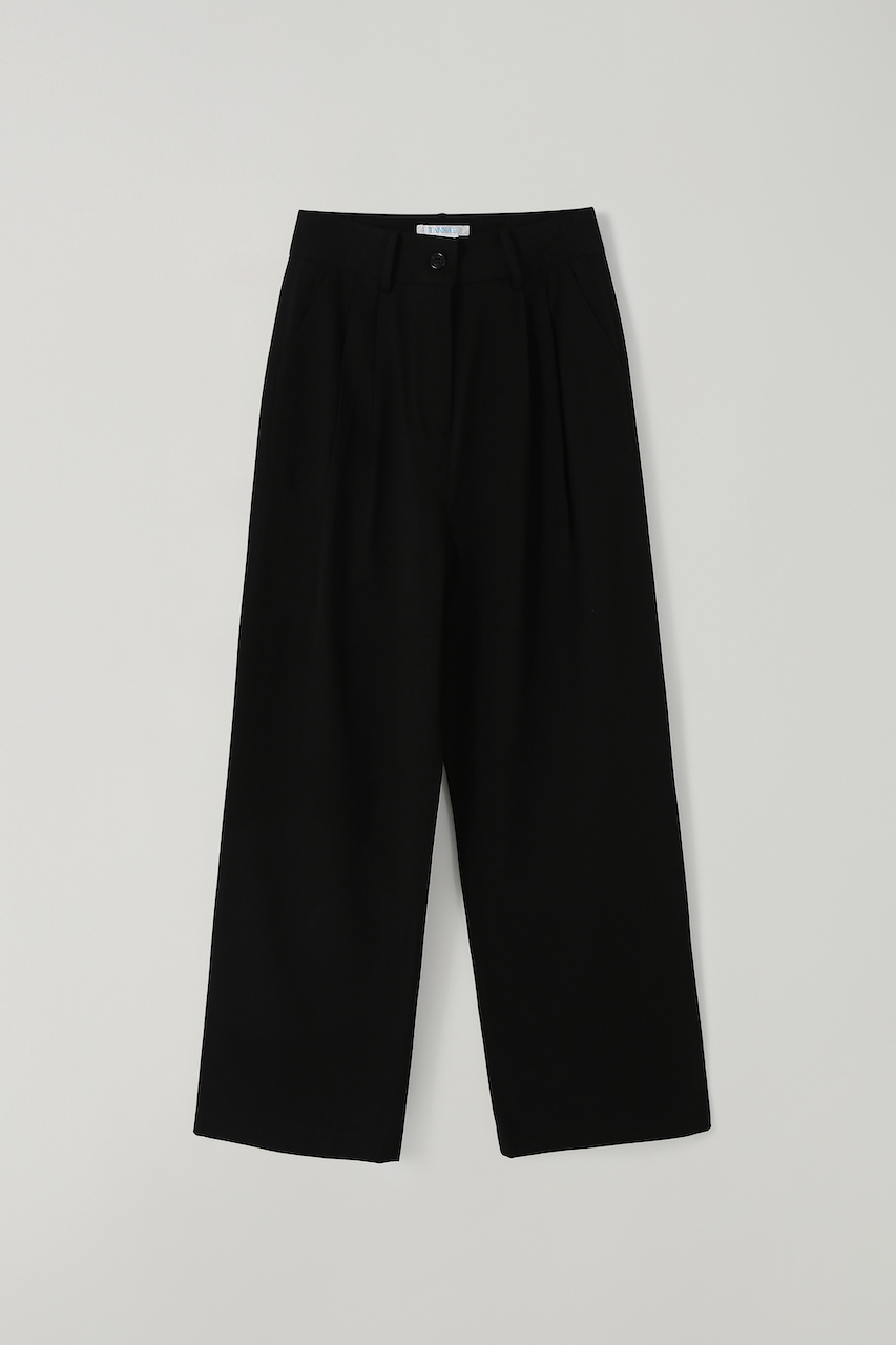 T/T Cotton wide pants (black)