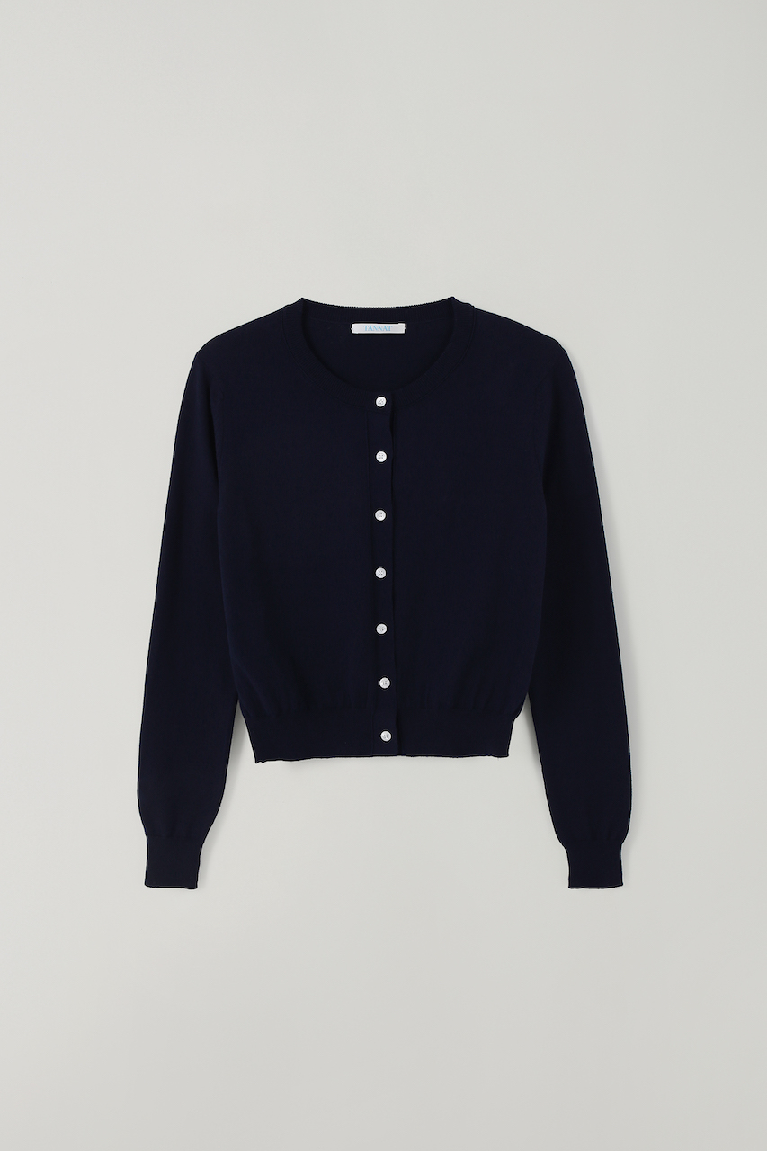 (4th re-stock) T/T Basic round cardigan (navy)