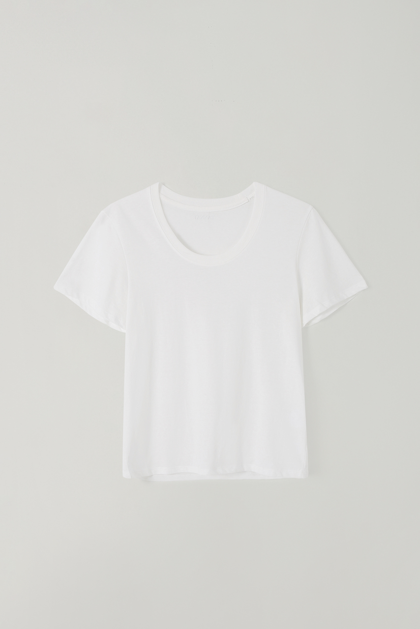 (1st re-stock) T/T Basic flare t-shirt (ivory)