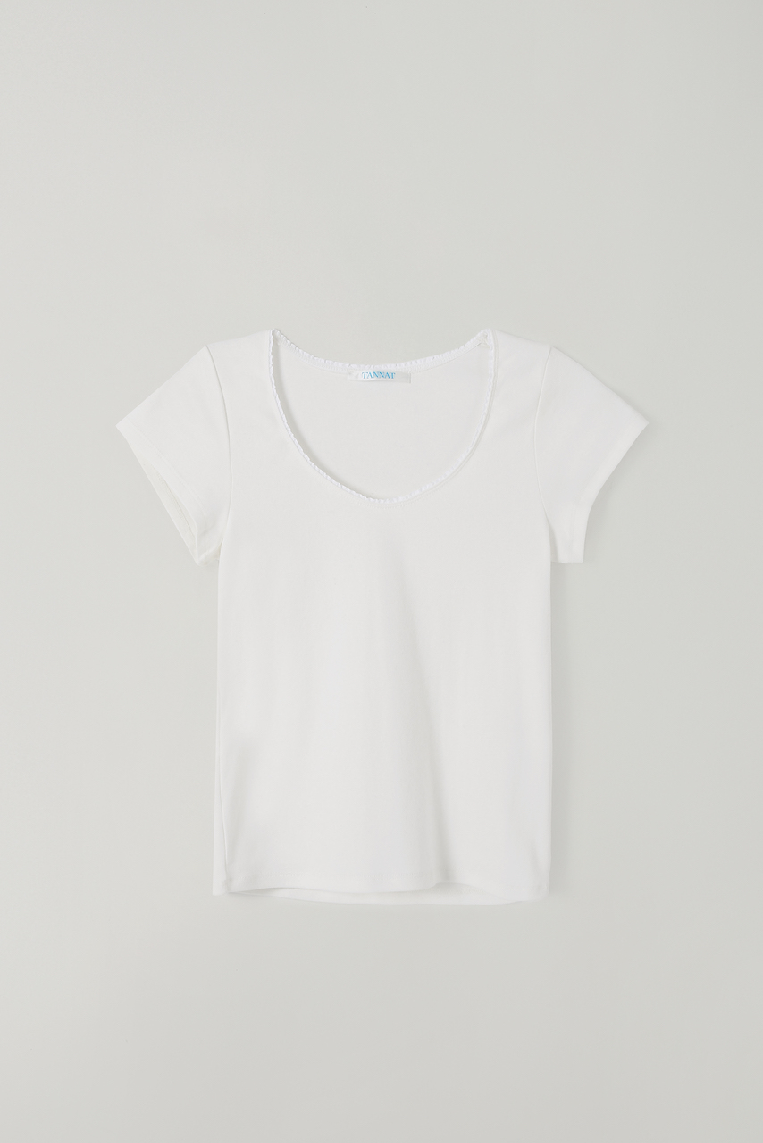 (2nd re-stock) T/T Mini frill t-shirt (ivory)