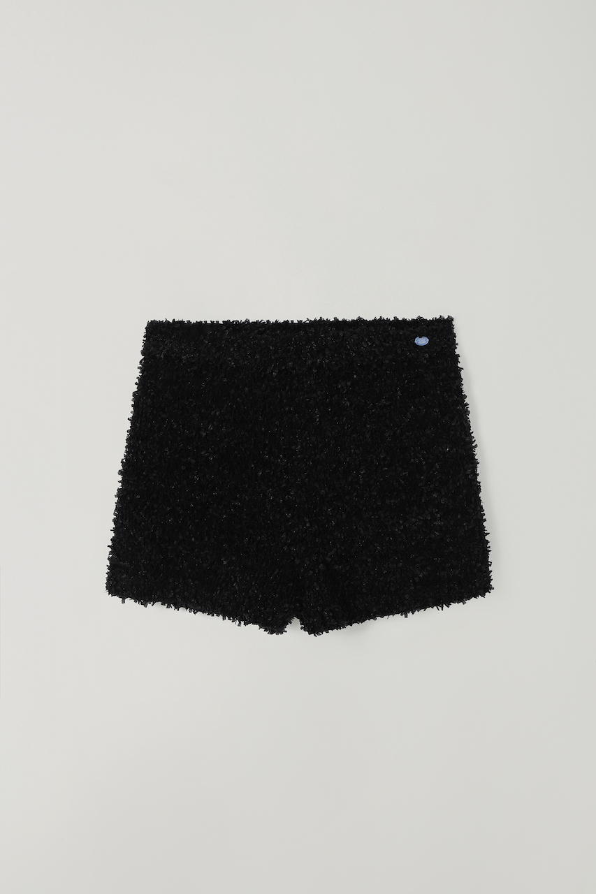 T/T Ripple knit shorts (black)